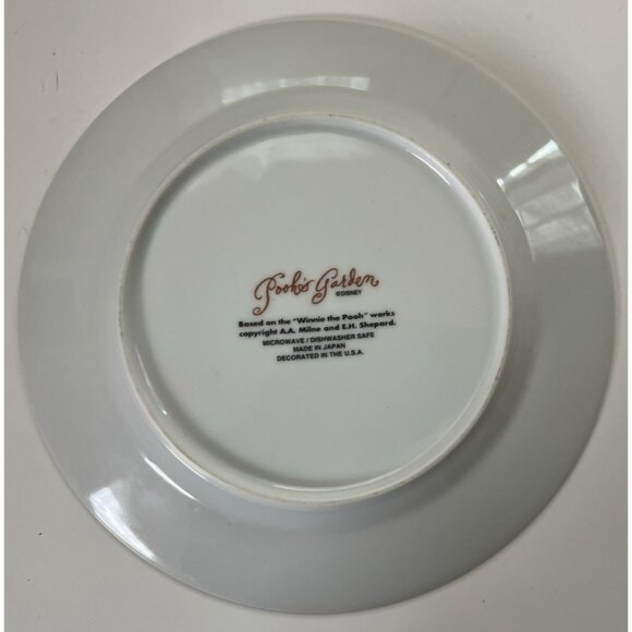 Poohs Garden Milne & Shepard Collector Plate Vintage Disney Bone China - Picture 2 of 7